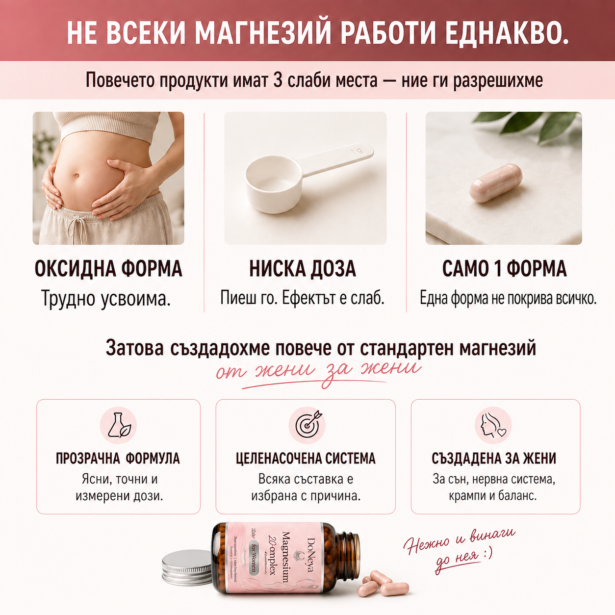 DoNeya™ Магнезий №1 за жени